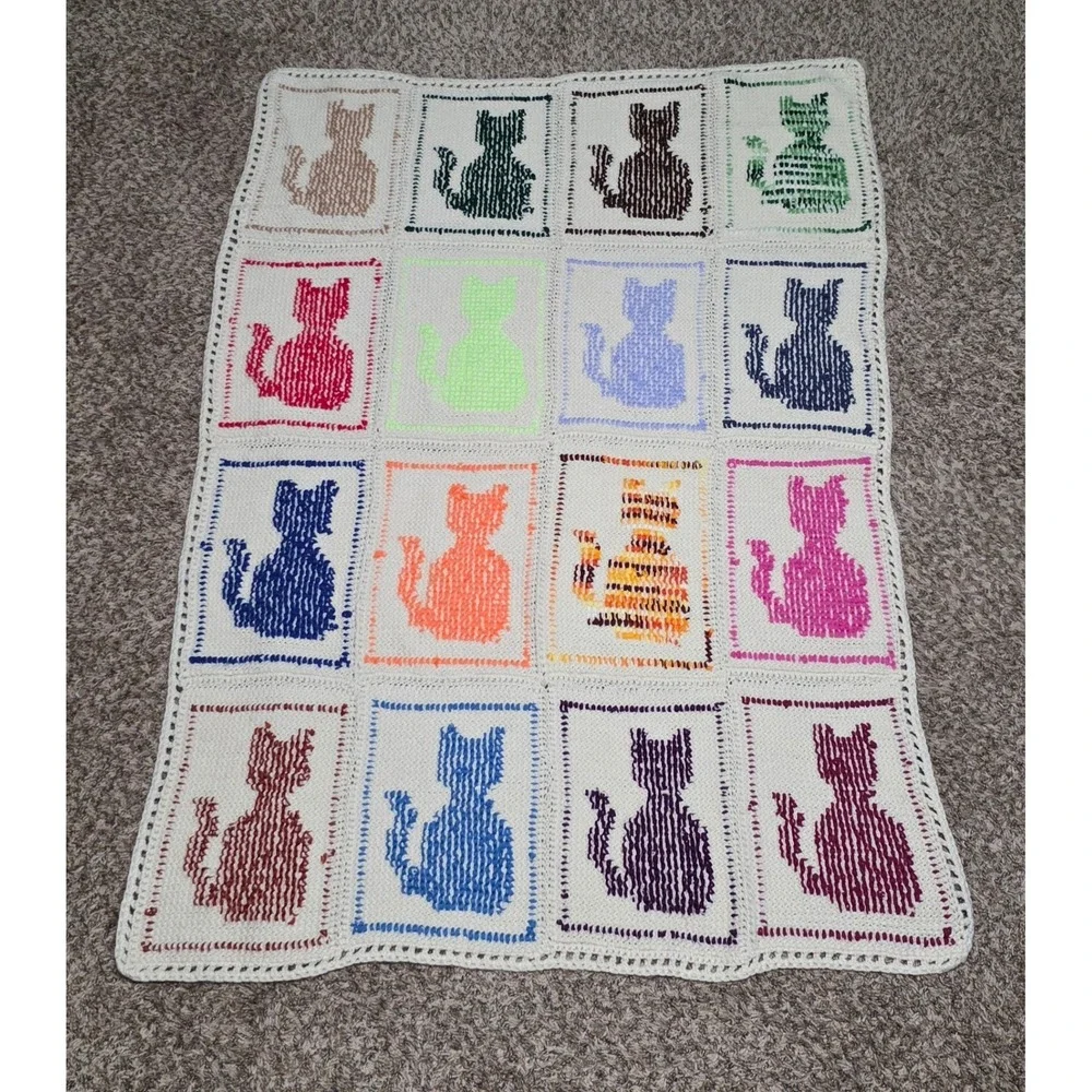 Handmade crochet afghan